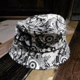 画像1: {NO MAD NUMSKULL} BUCKET HAT / "EYE" / 生成り×BLACK (1)