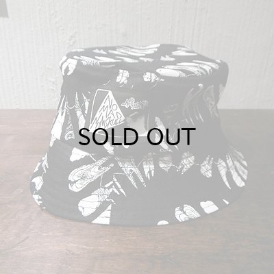 画像1: {NO MAD NUMSKULL} BUCKET HAT / "TEETH" / BLACK×WHITE