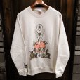 画像1: {MOMENTARY PSYCHO ART} "Letter From The North" CREW NECK SWEAT / NATURAL (1)