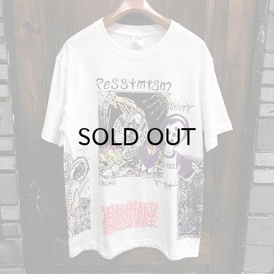 画像1: {MOMENTARY PSYCHO ART} RFD "4" Anniversary MULTI PRINT T-SHIRTS / WHITE