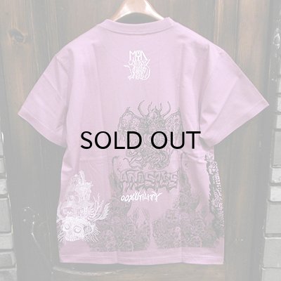 画像2: {MOMENTARY PSYCHO ART} MULTI PRINT T-SHIRTS / PURPLE