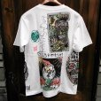 画像2: {MOMENTARY PSYCHO ART} RFD "4" Anniversary MULTI PRINT T-SHIRTS / WHITE (2)