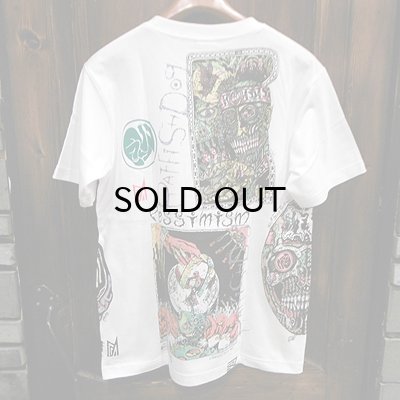 画像2: {MOMENTARY PSYCHO ART} RFD "4" Anniversary MULTI PRINT T-SHIRTS / WHITE