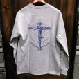 画像2: {MOMENTARY PSYCHO ART} LOGO L/S T-SHIRTS / GRAY (2)