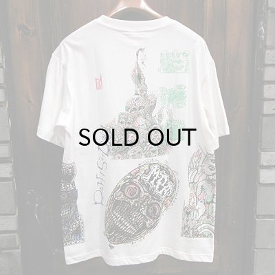 画像2: {MOMENTARY PSYCHO ART} RFD "4" Anniversary MULTI PRINT T-SHIRTS / WHITE