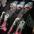 画像3: {MOMENTARY PSYCHO ART} "manson" MULTI PRINT T-SHIRTS / BLACK (3)