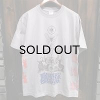 {MOMENTARY PSYCHO ART} "Letter From The North" MULTI PRINT T-SHIRTS / GRAY