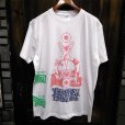 画像1: {MOMENTARY PSYCHO ART} "Letter From The North" MULTI PRINT T-SHIRTS / WHITE (1)