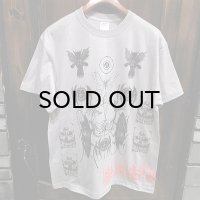 {MOMENTARY PSYCHO ART} "Letter From The North" MULTI PRINT T-SHIRTS / GRAY