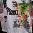 画像3: {MOMENTARY PSYCHO ART} "Letter From The North" MULTI PRINT T-SHIRTS / GRAY (3)