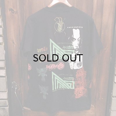 画像2: {MOMENTARY PSYCHO ART} "Letter From The North" MULTI PRINT T-SHIRTS / BLACK