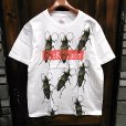 画像1: {MOMENTARY PSYCHO ART} "Cock roach" MULTI PRINT T-SHIRTS / WHITE (1)