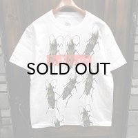 {MOMENTARY PSYCHO ART} "Cock roach" MULTI PRINT T-SHIRTS / WHITE