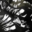 画像2: {NO MAD NUMSKULL} WAIST POUCH - BIG / "TEETH" / BLACK×WHITE (2)