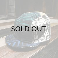 {NO MAD NUMSKULL} CYCLE CAP / "MULTI" / CRAZY PATTERN