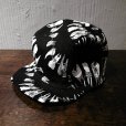 画像1: {NO MAD NUMSKULL} CYCLE CAP / "TEETH" / BLACK×WHITE (1)