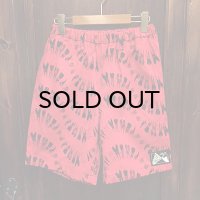 {NO MAD NUMSKULL} ORIGINAL PATTERN SHORT PANTS / "TEETH" / PINK / M