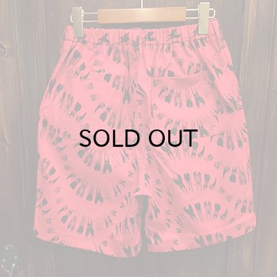 画像2: {NO MAD NUMSKULL} ORIGINAL PATTERN SHORT PANTS / "TEETH" / PINK / M