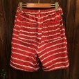 画像2: {NO MAD NUMSKULL} ORIGINAL PATTERN SHORT PANTS / "BORDER" / BURGUNDY / M (2)