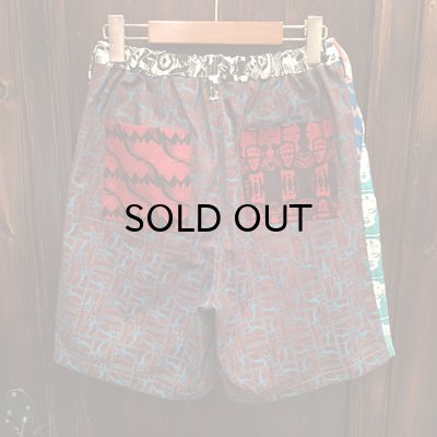 画像2: {NO MAD NUMSKULL} ORIGINAL PATTERN SHORT PANTS / CRAZY PATTERN / M