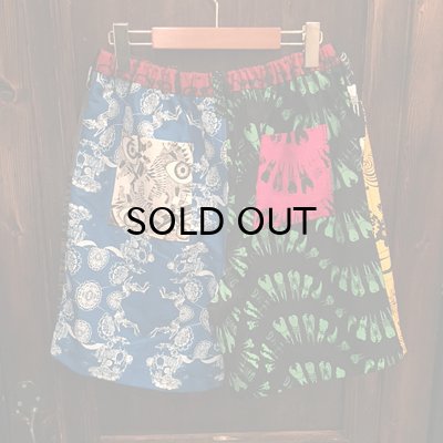 画像2: {NO MAD NUMSKULL} ORIGINAL PATTERN SHORT PANTS / CRAZY PATTERN / L