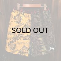 {NO MAD NUMSKULL} ORIGINAL PATTERN SHORT PANTS / CRAZY PATTERN / L