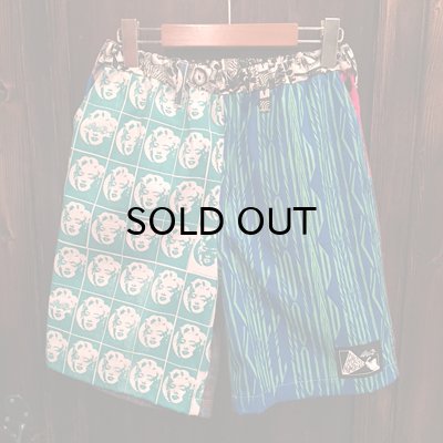 画像1: {NO MAD NUMSKULL} ORIGINAL PATTERN SHORT PANTS / CRAZY PATTERN / M