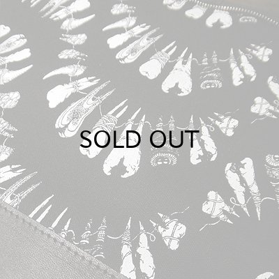 画像5: {NO MAD NUMSKULL × AMOA} MESSENGER BAG - FLAP / "TEETH" / BLACK×WHITE