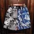 画像1: {NO MAD NUMSKULL} ORIGINAL PATTERN SHORT PANTS / CRAZY PATTERN / L (1)