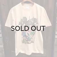 {NO MAD NUMSKULL} HAND PAINT S/S T-SHIRTS / NATURAL / L