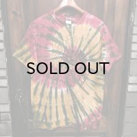{NO MAD NUMSKULL} TIE DYE S/S T-SHIRTS / RED×YELLOW