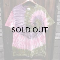{NO MAD NUMSKULL} TIE DYE S/S T-SHIRTS / PUEPLE×PINK×OLIVE / (L)