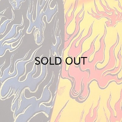 画像6: {NO MAD NUMSKULL} ORIGINAL PATTERN SHORT PANTS / FIRE / YELLOW×RED