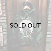 {PARADOX} "Any Colour" DYE Hoodie / BLACK×GREEN / M