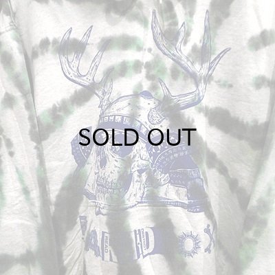画像2: {PARADOX} "Skull Soldier" DYE Hoodie / GRAY×BLACK×GREEN / L