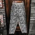 画像1: {NO MAD NUMSKULL} ORIGINAL PATTERN LONG PANTS / "MOUNTAIN" / BLACK&WHITE (1)