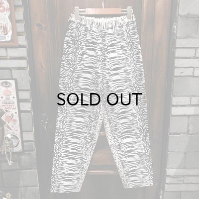 画像1: {NO MAD NUMSKULL} ORIGINAL PATTERN LONG PANTS / "MOUNTAIN" / BLACK&WHITE