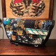 画像1: {NO MAD NUMSKULL × AMOA} MESSENGER BAG - FLAP / "patchwork-MULTI" / (M) (1)