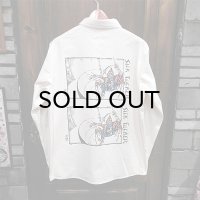 {MOMENTARY PSYCHO ART}  "SICK FUCKER" L/S SHIRTS / 生成り / (XL)