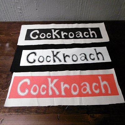 画像1: {MOMENTARY PSYCHO ART} "cockroach" 布パッチ