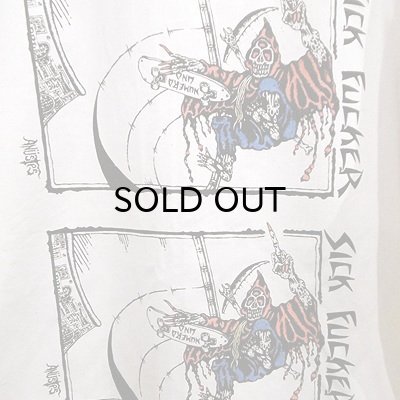 画像3: {MOMENTARY PSYCHO ART}  "SICK FUCKER" L/S SHIRTS / 生成り / (XL)