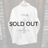 {MOMENTARY PSYCHO ART}  "Christ" L/S SHIRTS / 生成り / (XL)