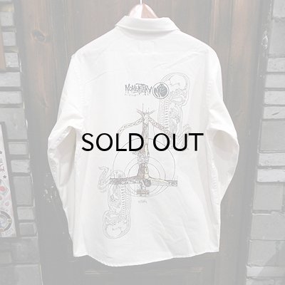 画像1: {MOMENTARY PSYCHO ART}  "Christ" L/S SHIRTS / 生成り / (XL)