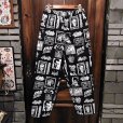 画像1: {NO MAD NUMSKULL} ORIGINAL PATTERN LONG PANTS / "PATCH" / BLACK×WHITE (1)