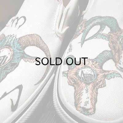 画像2: {MOMENTARY PSYCHO ART} "HAND PAINT" Slip-on / 27cm / "GOAT"