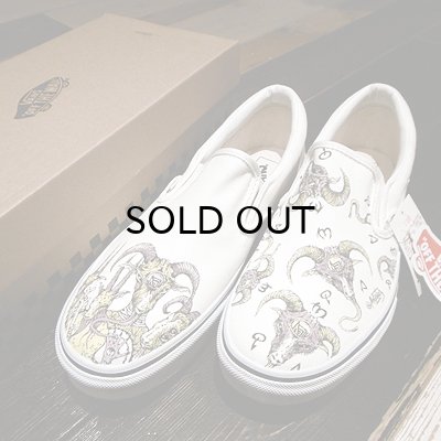 画像1: {MOMENTARY PSYCHO ART} "HAND PAINT" Slip-on / 28cm / "GOAT"