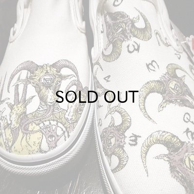 画像2: {MOMENTARY PSYCHO ART} "HAND PAINT" Slip-on / 28cm / "GOAT"