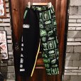 画像1: {NO MAD NUMSKULL} ORIGINAL PATTERN LONG PANTS / "PATCH" / BLACK×YELLOW (1)