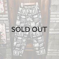 {NO MAD NUMSKULL} ORIGINAL PATTERN LONG PANTS / "PATCH" / BLACK×WHITE