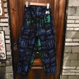 画像2: {NO MAD NUMSKULL} ORIGINAL PATTERN LONG PANTS / "PATCH" / BLACK×BLUE (2)